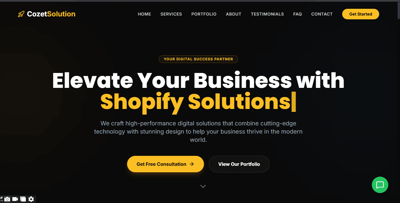 Cozet Solution Digital Agency Website